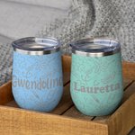 Personalisierte 12oz Edelstahl doppelte Wand Vakuum isoliert Wein Tumbler mit Namen Krankenschwester Graduierung Geschenk Krankenschwester Woche Gesch