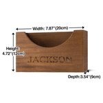Personalized Engraved Wooden Hat Holder Storage Rack for Baseball Caps Home Office Decoration Gift for Dad Grandfather