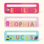 Personalized Colored Acrylic Reading Aid Student Reading Tool Reading Line Tracker with Name Back to School Gift Birthday Gift for Kid