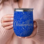 Personalisierte 12oz Edelstahl doppelte Wand Vakuum isoliert Wein Tumbler mit Namen Krankenschwester Graduierung Geschenk Krankenschwester Woche Gesch