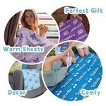 Personalizado de alta calidad super suave muñeca rosa inspirado en la manta de moda Elementos lindos sofá manta decoración del hogar fiesta de cumplea