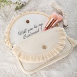 Personalized Minimalist Style Wedding Bridesmaid Tassel Clutch Bohemian Envelope Clutch Purse Wedding Party Bridal Shower Gift for Bridesmaid