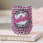 Personnalisé Let's Go Party Police Rose Rétro Insulated Wine Tumbler Pink Leopard Cup Wedding Bridal Bachelorette Party Christmas Gift