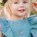 Personalized Lucky Fantasy Unicorn Necklace with Kid Name for 1-9 Year-Old Girls Birthday Christmas Back to School Gift