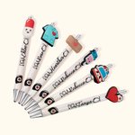 Stylo à Bille Noir Personnalisé avec Nom Cadeau pour Infirmière Médecin Personnel Médical