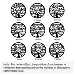 Personligt graverat 1-9 namn Familjeträd halsband Present till mamma mormor Mors dag Födelsedag Thanksgiving Day