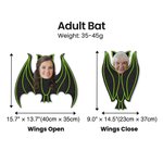 Personalized Face Photo Vampire Family Realistic Hanging Bat with String Home Garden Decoration Party Halloween Gift for Family