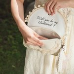 Personalized Minimalist Style Wedding Bridesmaid Tassel Clutch Bohemian Envelope Clutch Purse Wedding Party Bridal Shower Gift for Bridesmaid