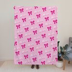 Personalizado de alta calidad super suave muñeca rosa inspirado en la manta de moda Elementos lindos sofá manta decoración del hogar fiesta de cumplea