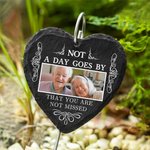 Personalized Memorial Garden Slate and Hook with Photo and Quote Photo Still Loved Slate Grave Marker Sympathy Gift for Family Loss of Loved One
