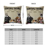 Gatto o cane personalizzato Trouble Maker Throw Pillow Cover con nome Compleanno Regalo di inaugurazione per gli amanti degli animali domestici Amici 