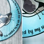 Personalized Cat On the Moon Acrylic Windows Hangings Pet Supplies Suncatcher with Suction Cup Gift for Pet Lovers