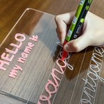 Personalized Name Practice Backpack Keychain Luggage Tag Name Writing Board Dry Erase Letter Tracing Learning Accessory Back to School Gift for Kids