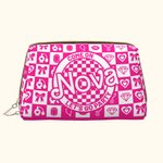 Personalized Dolly Pink Checkerboardl Come On Let's Go Party Cosmetic Bag Bachelorette Party Wedding Christmas Gift