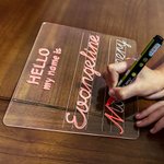 Personalized Name Practice Backpack Keychain Luggage Tag Name Writing Board Dry Erase Letter Tracing Learning Accessory Back to School Gift for Kids