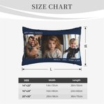 Personalizzato Multicolore Foto Throw Pillow Cover Testo Compleanno Regalo di inaugurazione per la famiglia coppia