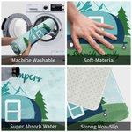 Personalised Happy Campers Family Non-Slip Doormat Bedroom Bathroom Accessory for Camping Lovers Friend and Family