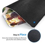 Gepersonaliseerd Non-Slip Rubber Base Muismat met Foto en Tekst Cadeau voor Familie of Vriend Paar