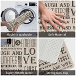 Personalizzato Live Laugh And Love Memorial Coppia zerbino per camera da letto bagno cucina regalo inaugurazione casa decorazione