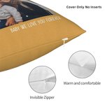 Personalizzato Multicolore Foto Throw Pillow Cover Testo Compleanno Regalo di inaugurazione per la famiglia coppia