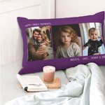Personalizzato Multicolore Foto Throw Pillow Cover Testo Compleanno Regalo di inaugurazione per la famiglia coppia