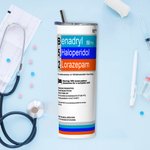 Personalized Nurse 20oz Straight Skinny Tumbler with Straw Gift for Doctor Nurse Pharmacist Anesthetist