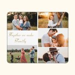 Gepersonaliseerd Non-Slip Rubber Base Muismat met Foto en Tekst Cadeau voor Familie of Vriend Paar
