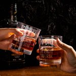 Personalized To Dad From The Reasons You Drink Whiskey Glass Funny Gift Birthday Gift Father's Day Gift for Dad Grandpa Whiskey Lovers