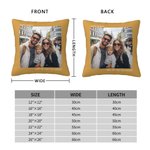 Personalizzato Multicolore Foto Throw Pillow Cover Testo Compleanno Regalo di inaugurazione per la famiglia coppia