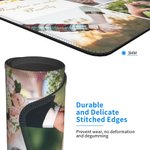Gepersonaliseerd Non-Slip Rubber Base Muismat met Foto en Tekst Cadeau voor Familie of Vriend Paar