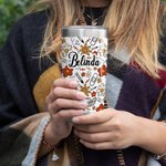 Gobelet Isotherme avec Paille Personnalisé de Nom en Acier Inoxydable Cadeau de Semaine de l'Infirmière Remerciement pour Personnel en Médecine