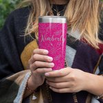 Gobelet Isotherme avec Paille Personnalisé de Nom en Acier Inoxydable Cadeau de Semaine de l'Infirmière Remerciement pour Personnel en Médecine