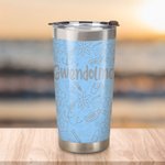 Gobelet Isotherme avec Paille Personnalisé de Nom en Acier Inoxydable Cadeau de Semaine de l'Infirmière Remerciement pour Personnel en Médecine