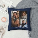 Personalizzato Multicolore Foto Throw Pillow Cover Testo Compleanno Regalo di inaugurazione per la famiglia coppia