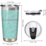 Gobelet Isotherme avec Paille Personnalisé de Nom en Acier Inoxydable Cadeau de Semaine de l'Infirmière Remerciement pour Personnel en Médecine