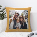 Personalizzato Multicolore Foto Throw Pillow Cover Testo Compleanno Regalo di inaugurazione per la famiglia coppia