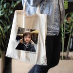 Personalisierte Foto Canvas Tote Bag Einkaufstasche Geburtstag Weihnachten Geschenk für Frau Freunde Familie Mitglieder
