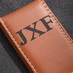 Pince à Billets en Cuir PU Magnétique Personnalisée avec Lettres Accessoire Billet Cadeau Anniversaire Fête des Pères pour Homme Papa Grand-Pères