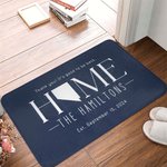 Gepersonaliseerde Amerika Staat Kaart Flanel Huis Deurmat Binnen en Buiten Huis Entree Decor voor Housewarming Bruiloft Thanksgiving