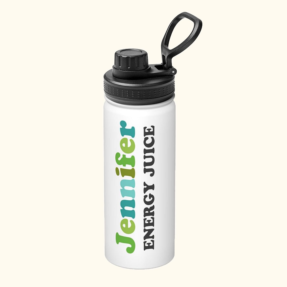 Bouteille d'eau isotherme personnalisée avec poignée Bouteille de voyage portable pour le transport Cadeau d'anniversaire Noël Retour à l'école