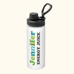 Personalisierte Name isoliert Sport Wasserflasche mit Griff Portable Pendeln Reise Flasche Geschenk für Geburtstag Weihnachten zurück zu Schule