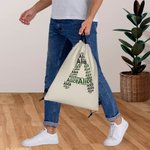 Gepersonaliseerde Drawstring Rugzak Cinch Opbergtas met Naam voor Gym Shopping Sport Reizen Gift