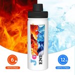 Personalisierte Name isoliert Sport Wasserflasche mit Griff Portable Pendeln Reise Flasche Geschenk für Geburtstag Weihnachten zurück zu Schule