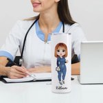Personalisierte Dexdomitor Prescription 20oz Skinny Becher Tierarzt Becher mit Strohhalm Krankenschwester Woche Student Graduierung Geschenk