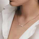 Personalized Scissors Hairstylist Necklace with Name Jewelry Gift for Hairdresser