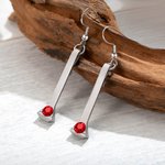 Personalised Horseshoe Nail Earrings With Birthstone