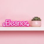 Personalised Pink Doll Inspired Name Plate 3D Printed Desk Display Girl Party Pink Decoration Birthday Gift for Fashion Doll Fan
