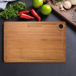 Personalisierte Bambus Ebenholz Schneidebrett mit eingraviertem Namen Text Weihnachtsgeschenk Jahrestag Geschenk für Ehemann Ehefrau Kochen Enthusiasten