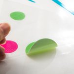 Personalized Colorful Teacher Desk Decal Stickers with Polka Dots for Classroom Kindergarten Primary School Teaching Supplies