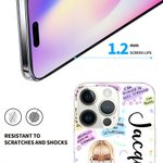 Personalized Nurse Daily Affirmations Clear Cell Phone Case for iPhone with Name Nurse Week Graduation Christmas Birthday Gift for Nurse